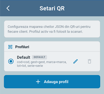 Lista Profile QR